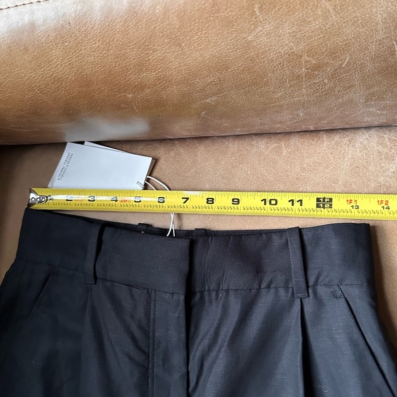 NWT COS linen blend wide leg pants work designer minimal quiet luxury trouser - Picture 5 of 8